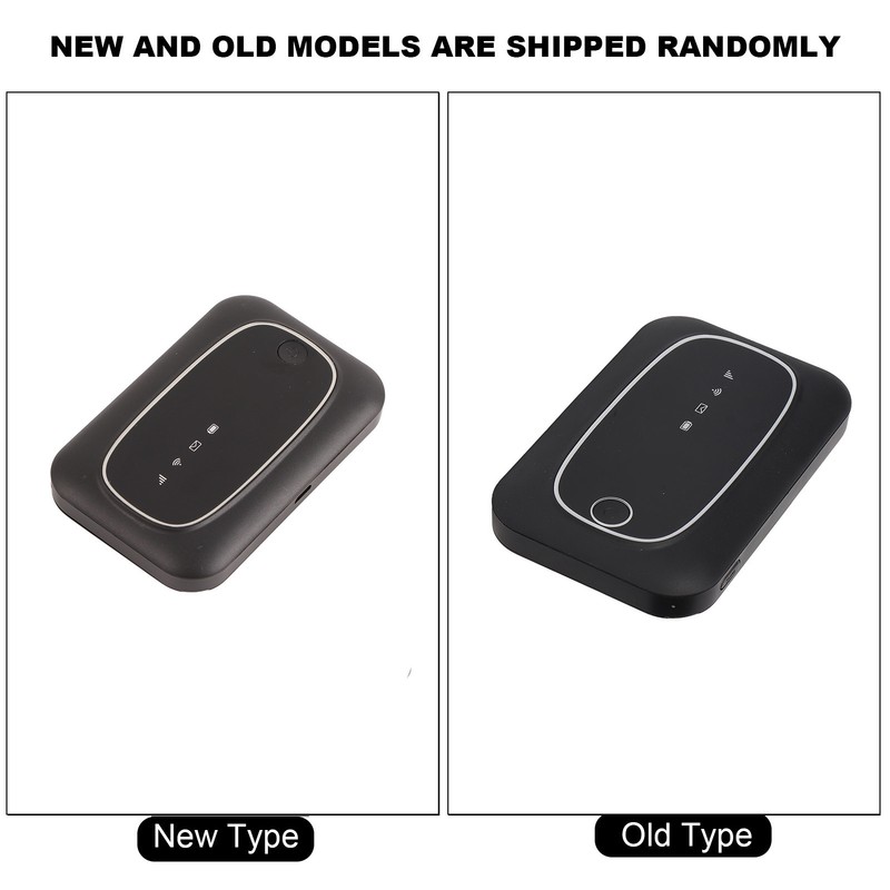 WiFi Hotspot 2000mAh Battery Compact Portable Black 4G SIM Card