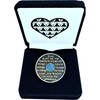 AA 1-Year Crystal & Blue Glitter Sobriety Coin – Black