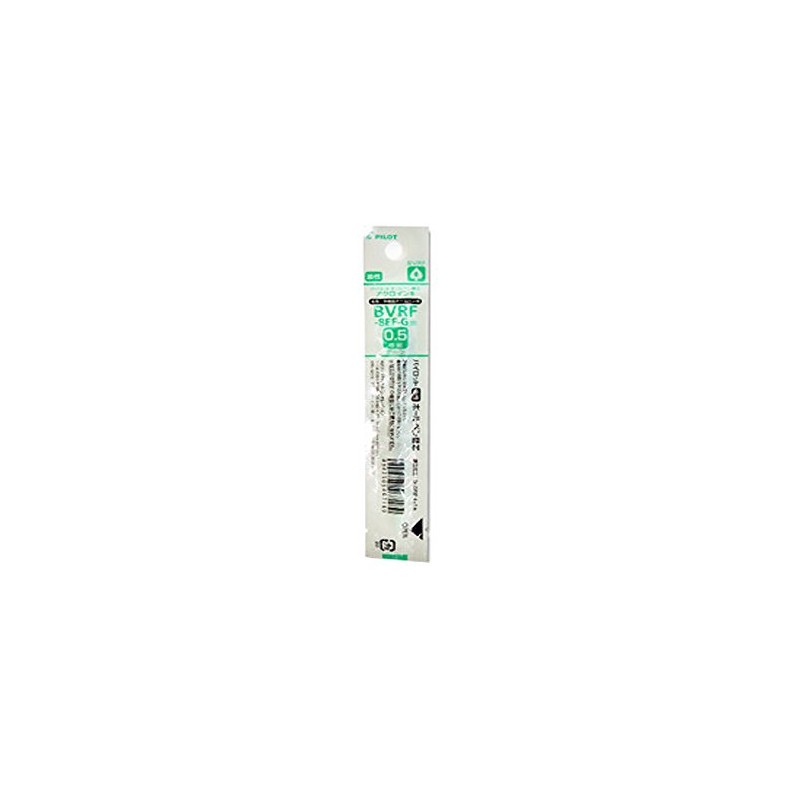 Pilot Permanent Ballpoint Pen Refill, 0.5, Green, BVRF-8EF-G, Set of