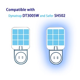24 Pack 23005-06 Sticky Cards Compatible Dynatrap DT3005W Dot,Safer Home SH502,Plug-in Indoor Refill Glue Boards Replacment for 23005-06