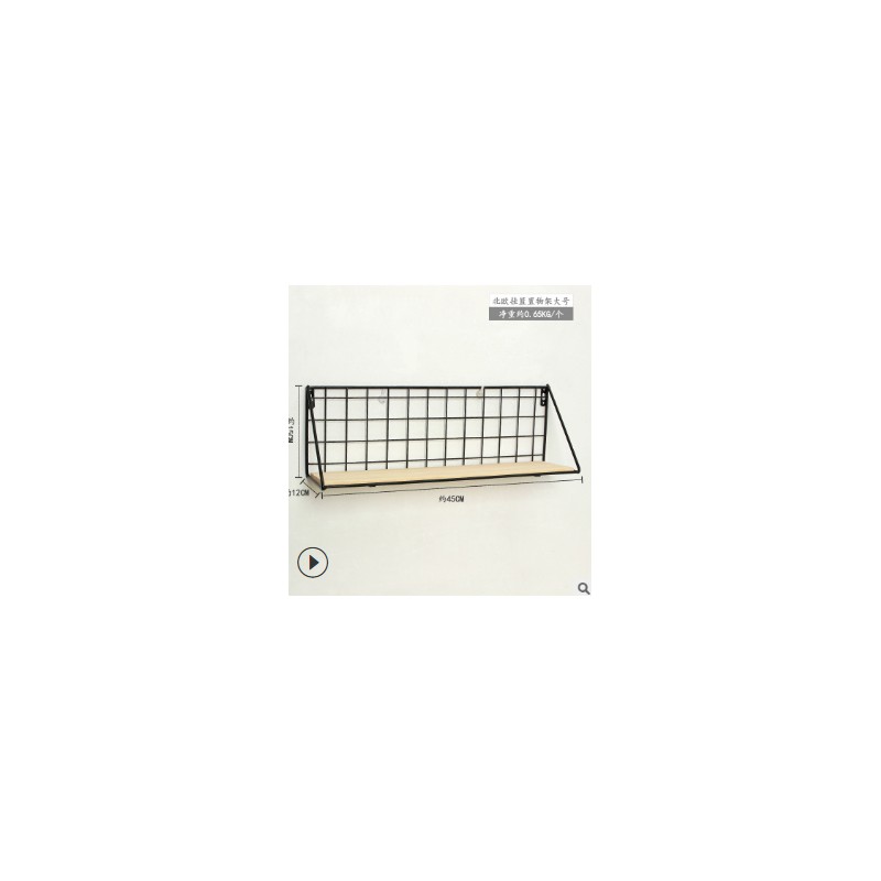 Simple Wooden Wall Storage Shelf Home Kitchen Holder Organization Rack