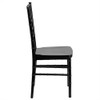 BOWERY HILL Elegance Stacking Chiavari Dining Chair in Black
