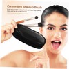 Mikinona 9pcs Travel Makeup Brush Case Portable Foundation Brush for