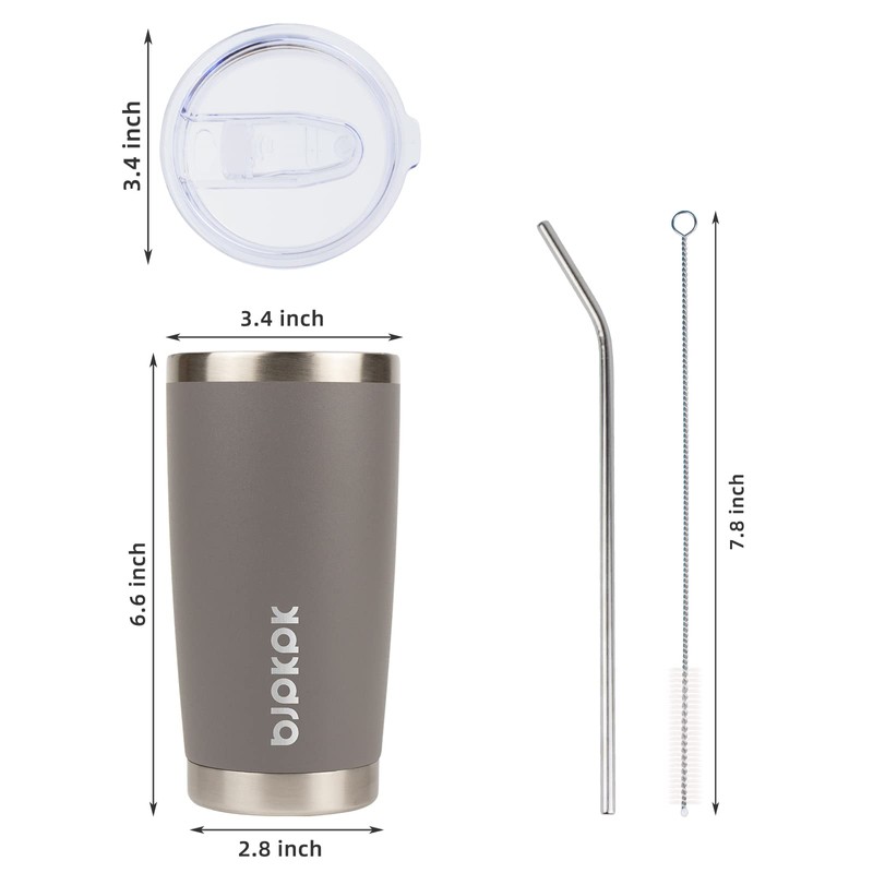 BJPKPK 20 oz Stainless Steel Insulated Tumbler Cup With Lid