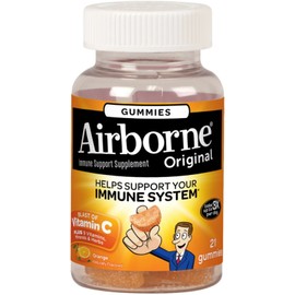 Airborne Immune Support Gummies Orange 21 Ct