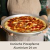 MARCATO Conical Pizza Pan Pizza Pan Aluminium 24cm Even Baking