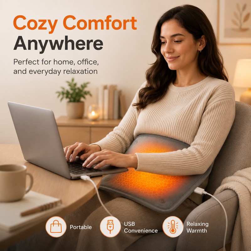 USB Heating Pad for Handbags & Home Use – Adjustable