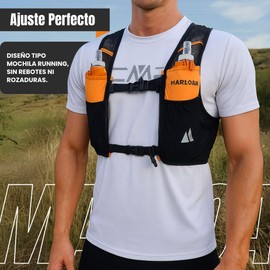 Hydration Vest for Running, Cycling or Trail Running (Black, L)