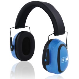 PRO FIT Protec 26 Ear Protection Capsule - Ear Protectors with Low Contact Pressure, Adjustable Hearing Protection, Noise Protection, Insulation Values: SNR 26 - Blue, blue