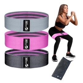 Limm Booty - Bandas de cadera resistentes – Trabillas de fitness para activar piernas, muslos, botes, glúteos y núcleo – Tela de algodón elástico anti