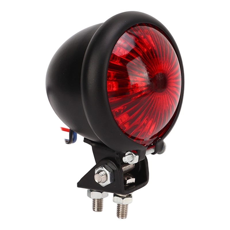 Motorcycle Retro Round LED Taillight Brake Running Light Universal for