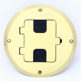 RiteAV HDMI Cat6 Ethernet Coax Cable TV Floor Box - Gold