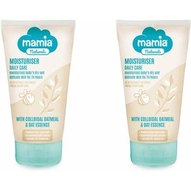 AIdi-Mamia | Naturals | Moisturiser Daily Care | Moisturises Baby's Dry and Delicate Skin for 24 Hours | With Colloidal Oatmeal & Oat Essence | 150mL [TWIN PACK]