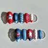 08:00AM, Midnight Teen |Pinterest nails - round square / 08:00AM,