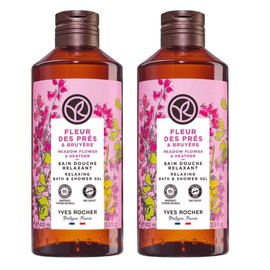 Yves Rocher DUO PACK Gel de ducha Flor Silvestre y Brezo : 2 Geles de ducha de 400 ml C/U