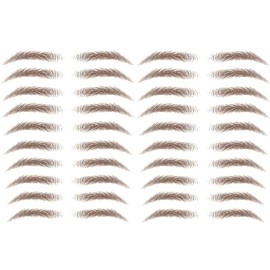 Yesallwas Eyebrow Stickers 2 Pcs Set of 20 Pairs Fake Eyebrow 4D Makeup Tools Eyebrow Stickers Eyebrow Stickers Fake Eyebrow Tattoo Stickers Eyebrow Patch (Style 1.JD06)