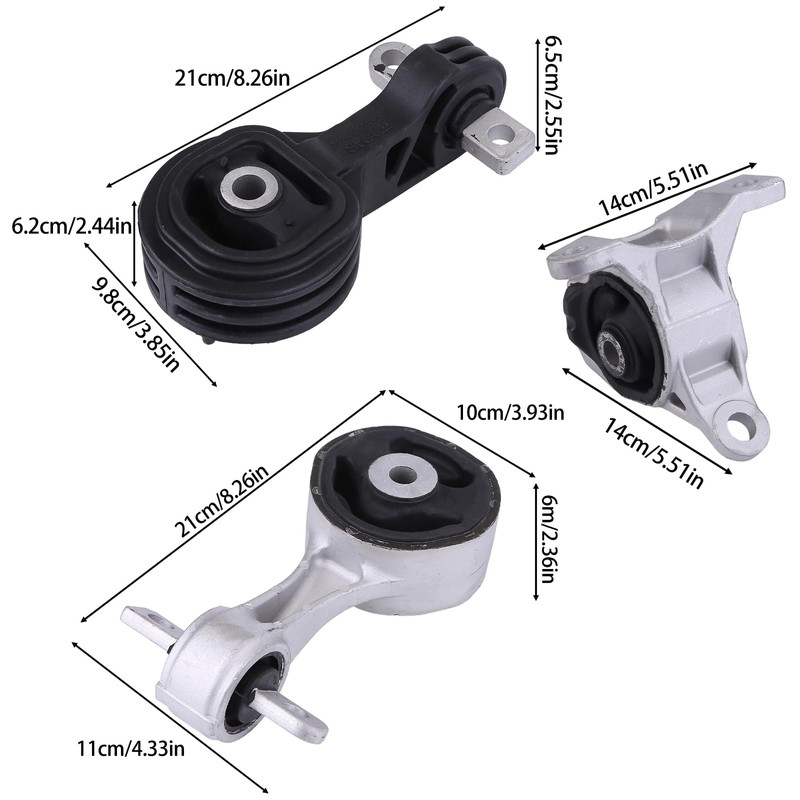 Hiolpen Torque Strut & Transmission Mount Set Fit for 2013-2015
