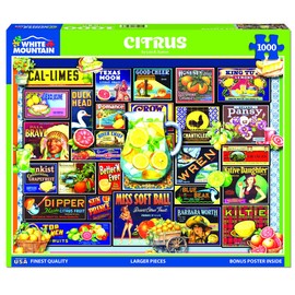 White Mountain Puzzles - Citrus - 1000 Piece Jigsaw Puzzle for Adults & Kids - Fun Family Activity - 24"x30"
