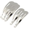 perfeclan 10/50er Silber Metall Haarclips mit Wassertropfenform, silber, 9cm 10pcs