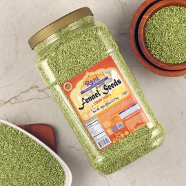 Rani Fennel Seeds (Saunf Sabut) Whole Spice 80oz (5lbs) 2.27kg Bulk PET Jar ~ All Natural | Gluten Friendly | NON-GMO | Kosher | Vegan | Indian Origin