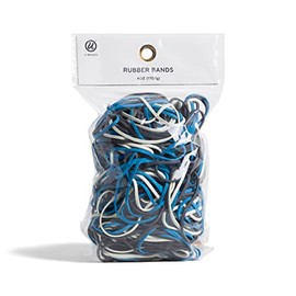 U Brands Rubber Bands In Bag, Office Organization Supplies, 400 Count
