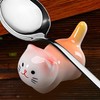 Cute Cat Chopsticks Rest | Ceramic Chopsticks Holder Desk Ornament