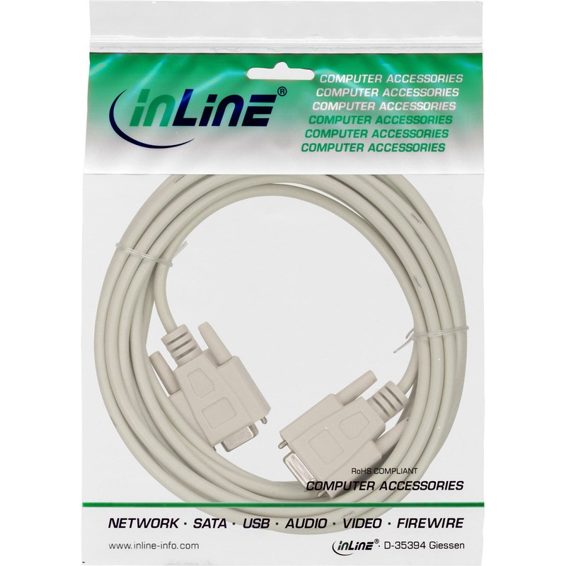 InLine 12225 Null Modem Cable 9-Pin Female / Female 5