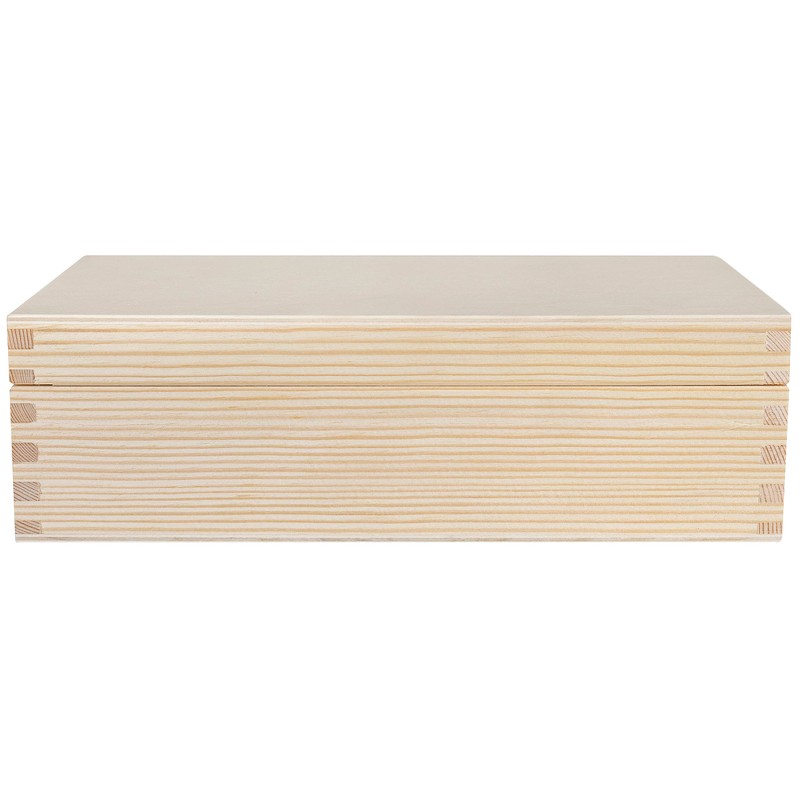 Creative Deco Small Wooden Storage Box | 24 x 11.3