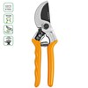 GRÜNTEK Raven 200mm Professional Anvil Secateurs - Japanese SK5 Blade,