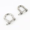 Unifizz M6 D Shackle Heavy-Duty,D Shackle,Durable D-Type Load-Bearing Hook Ring