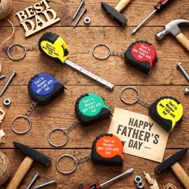 Liliaafar 120 Pcs Church Gifts for Men Small Tape Measure Keychain Bulk 3 ft Start to Measure Your Faith with God Mini Christian Retractable Tape with Lock Keychain Christmas Birthday Gifts for Men
