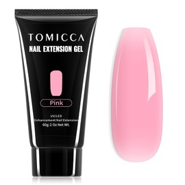 TOMICCA 60 g Polygel Acrylic Gel for Nails Rose, Quick Extender Gel Polygel Starter Set, Long Lasting & Natural Look, for Beginners and Salon Professionals