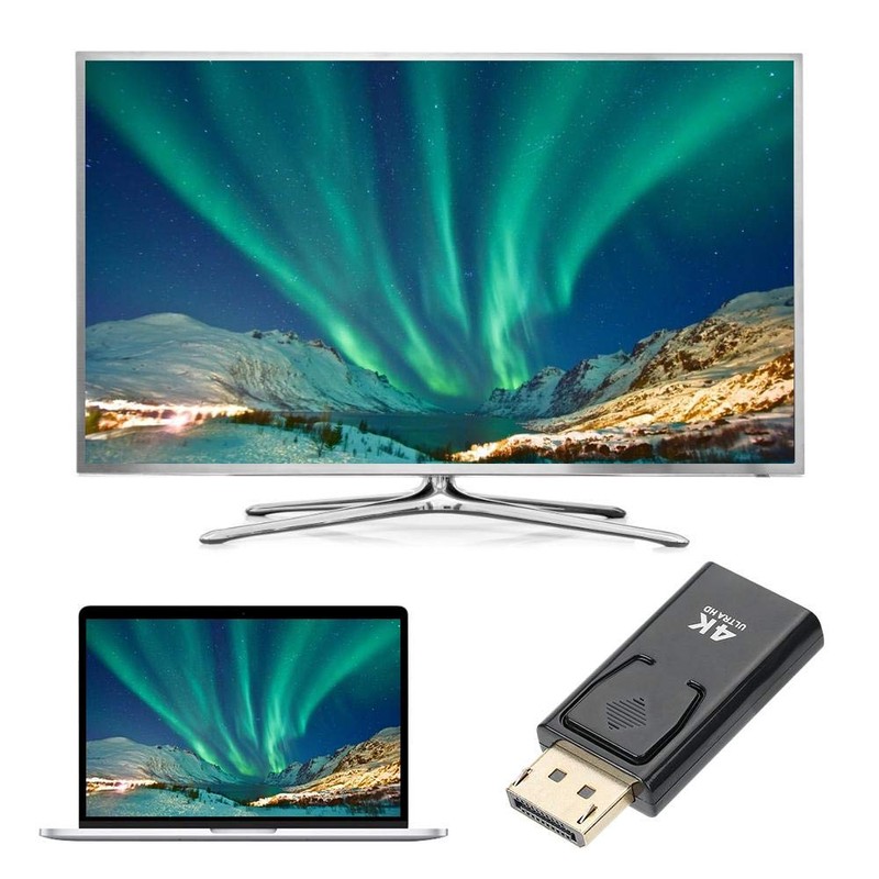 Adaptador 4K Displayport a HDMI Adaptador DP macho a HDMI