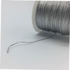 WOONEKY 2roll Stretchy Silver String for Bracelets Elastic Stretch Cord