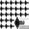 24 Pcs Gridwall Mount Brackets with Screws Gridwall Brackets for