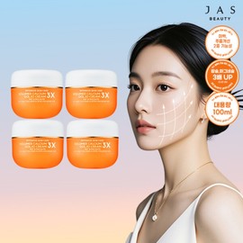 Latest Jas 3X Bone Cream Large Capacity 100ml x 4 / 최신상 쟈스 3X 골조 크림 대용량 100ml 4통