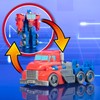 Transformers 1-Step Flip Heroes 3-Pack, 4-Inch Wheeljack, Bumblebee, and Optimus