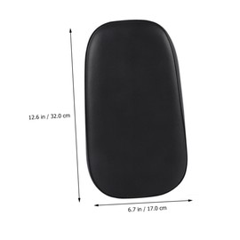 WOONEKY Bike Rear Seat Cushion PU Leather Soft Padding for Comfortable Cycling Extra Wide Design Easy Installation Compatible with Multiple Bike Types