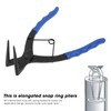 Snap Ring Plier Extended 90° Internal Bent Nose Spring Loaded