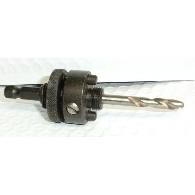 BLU-MOL Quick Change Hole saw Mandrel, 1-1/4"-6" Hole Saw, 3/8"