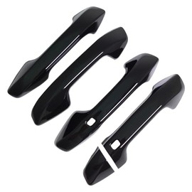 AOKIO Compatible with 2021 2022 2023 2024 2025 Kia Seltos Accessories Door Handle Cover Trim (Glossy Black)