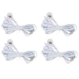 4PCS TENS Wire Cable, Electrode Lead Wires Cable for Tens Machines 2.5mm Plug to 3.5 mm Snap