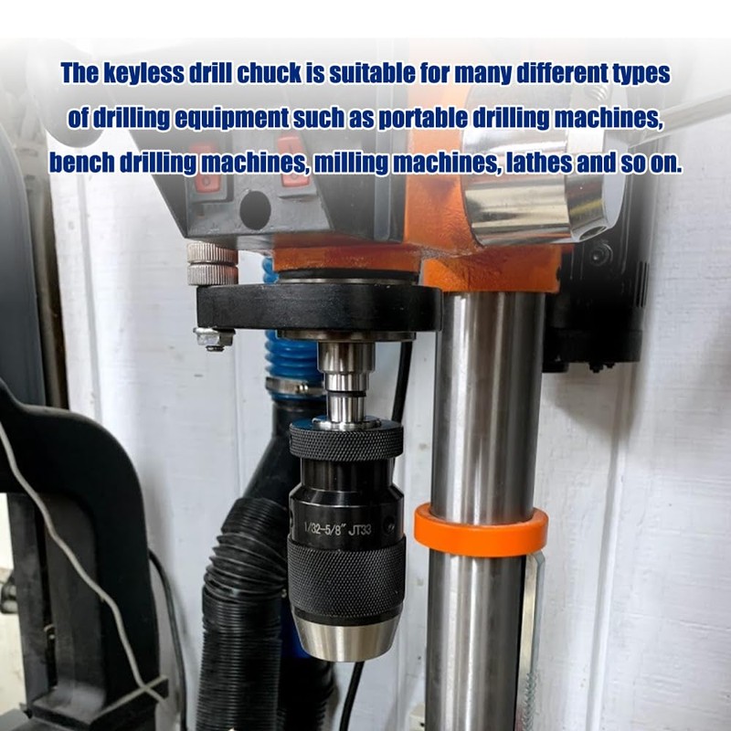 ATNVIDSG Keyless Drill Chuck MT4 Morse Taper Mount,Lathe Milling and