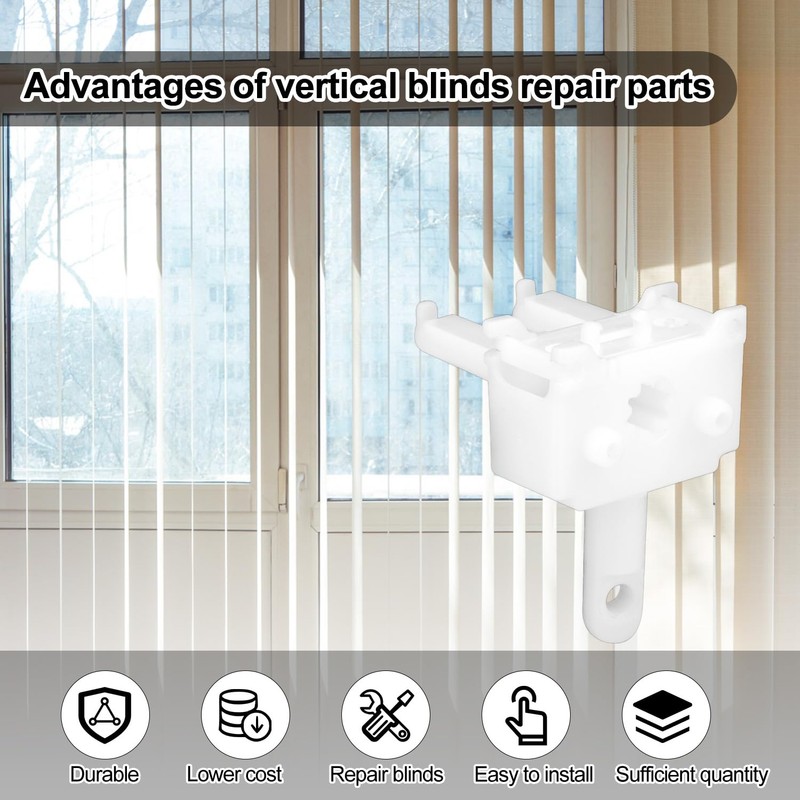 2pcs Vertical Blinds Replacement Parts, POM Material Vertical Blinds Control
