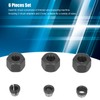 6Pcs Router Collet Adapter Carbon Steel 6mm 6.35mm 8mm Set