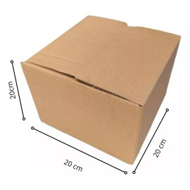 Arval Cajas Lisas De Carton E-commerce 20x20x20 Cm Paquete 25 Pz