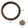 YoMaris Leopard-Printed Steering Wheel Cover for Women, Leopard Steering Wheel