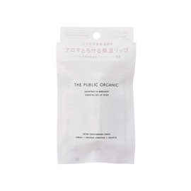 The Public Organic Moisturizing Lipstick; 100% Natural; 100% Essential Oil Blend; Certified Organic Lip Balm; Grapefruit Essential Oil and Bergamot Essential Oil Scent (Super Positive Rise)