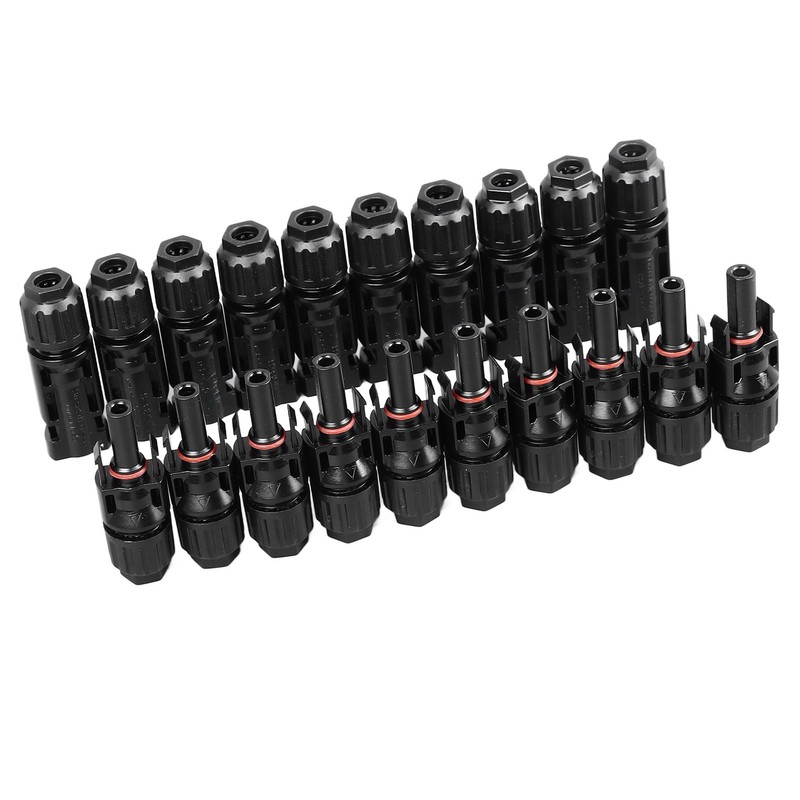 10 Sets Solar Panel Connector Flame Retardant DC 1000V Male