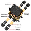 PEBA Junction Box IP68 Waterproof Cable Connector Outdoor 4-Way Connection
